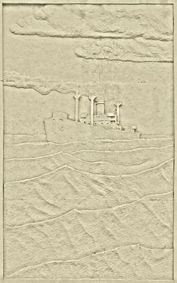 view of the east side relief graphic on the memorial column